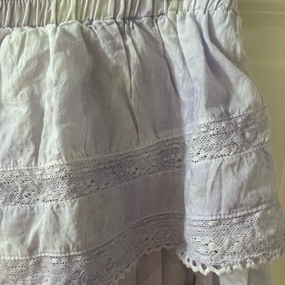 LoveShackFancy Ruffle Signature Mini Skirt - Picture 2 of 4